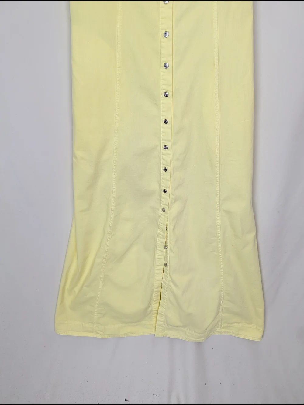 Free People Just Jill Yellow Cotton Maxi Dress